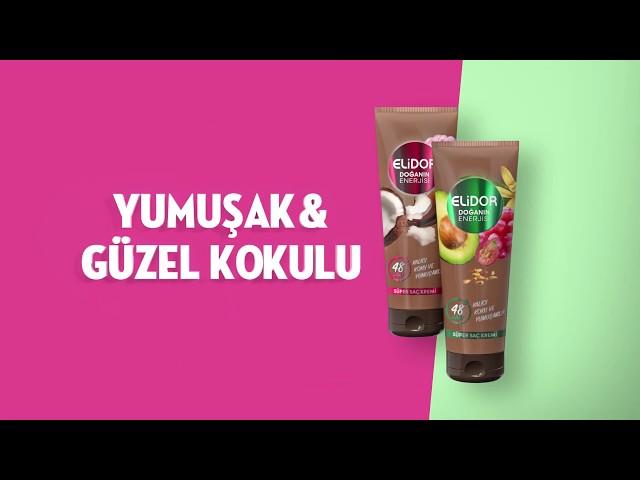 Avokado ve Üzüm Çekirdeği Yağları içeren Yeni Elidor Süper Saç Kremi!