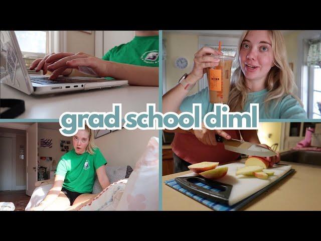 grad school day in my life: workout, book club my coffee order | vlog | clark university