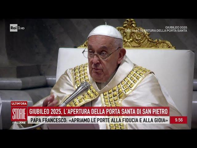 Giubileo 2025, l'apertura della Porta Santa di San Pietro - Storie italiane 24/12/2024