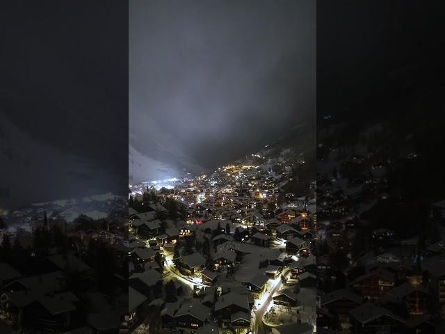 First snowfall in Zermatt #switzerland #schweiz #dji #hyperlapse