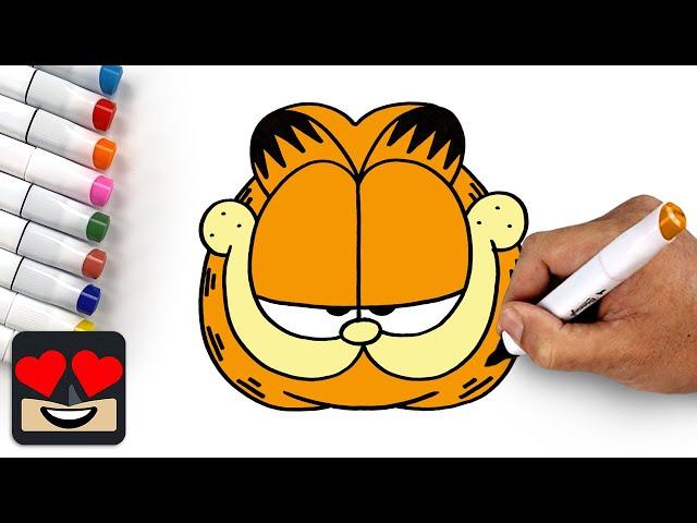 How To Draw Garfield EASY