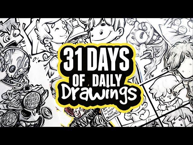 A Tour of my INKTOBER Drawings