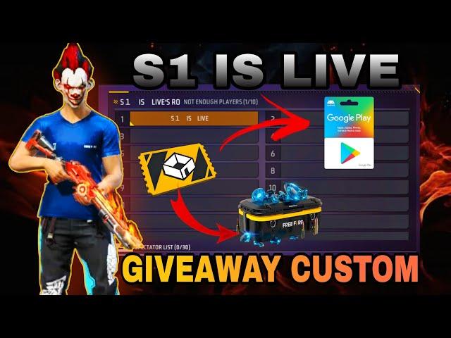 FREE FIRE LIVE REDEEM CODE AND DIAMOND GIVEAWAY CUSTOM  #freefire #giveway #freefirelive