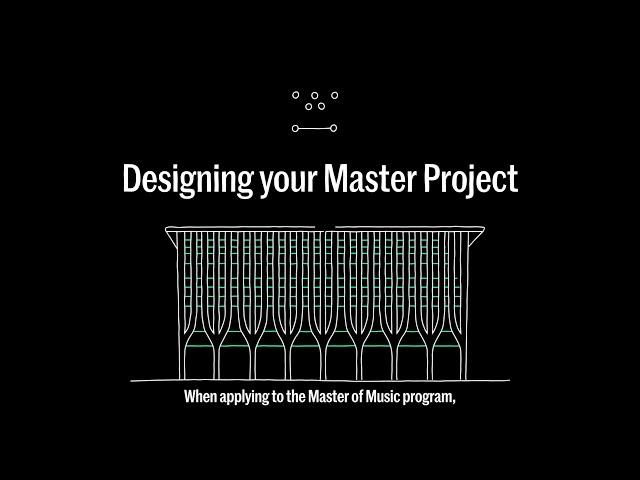 Designing your Master Project Plan