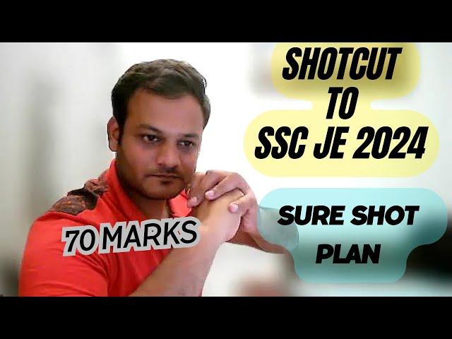 70+ marks, SSC JE 2024 |  Sure shot plan #sscje #civilengineering #shreshthclasses #motivation