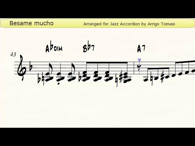 Besame Mucho - Jazz Accordion Sheet music