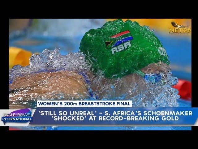 ‘Still so unreal' – S. Africa’s Schoenmaker ‘shocked’ at record-breaking gold 