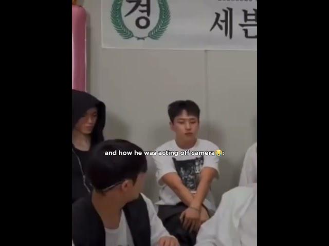 HOSHI imitating SEUNGKWAN about how he was acting on and off camera #seventeen #hoshi #thunder