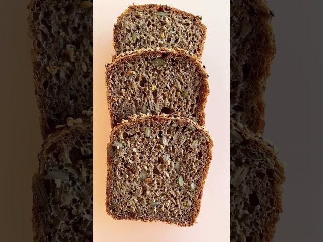 German Rye-Wheat Whole Grain Bread #sourdough #ryebread #germanbread #wholegrain #bread