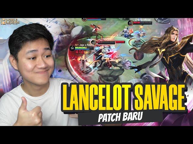 LANCELOT SAVAGE LAGI PATCH BARU PAKE ITEM DAN EMBLEM INI MAKIN GACOR - Mobile Legends