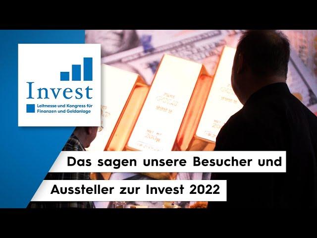 Das war die Invest 2022 - Messe Stuttgart