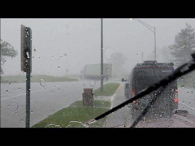 Is He Backing Down A On Ramp In A Thunderstorm // More Iowa Tornadoes