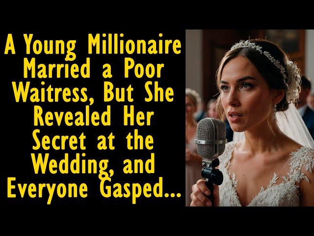 A Young Millionaire Married a Poor Waitress, But She Revealed Her Secret at the Wedding...