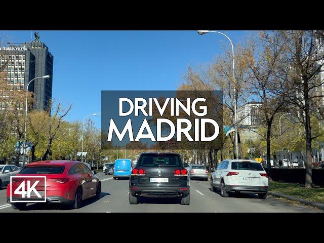 [4K] Driving Madrid | Recoletos - Castellana - Chamberí - Moncloa - Salamanca - Atocha | POV 4K HDR