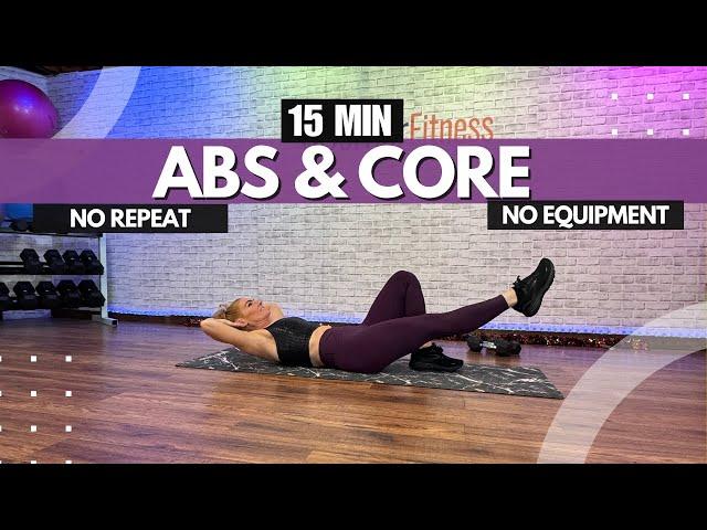 15-Minute No-Equipment Ab Workout - For Strong Abs and Core