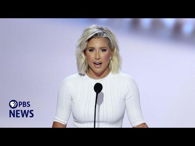 WATCH: Savannah Chrisley speaks at 2024 Republican National Convention | 2024 RNC Night 2