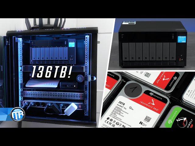 136TB SPEICHER im neuen NAS!  & So sieht mein Serverschrank aus!