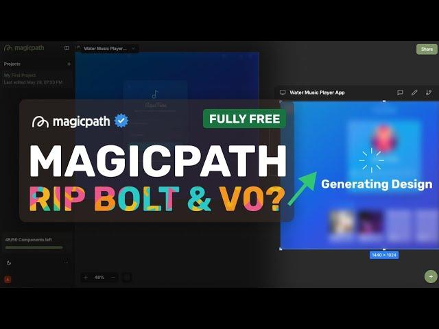 MagicPath: RIP Bolt & V0? This NEW & FULLY FREE AI Coder / Designer IS CRAZY!