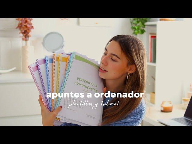 cómo hago mis apuntes a ordenador ‍ | plantillas & tutorial word