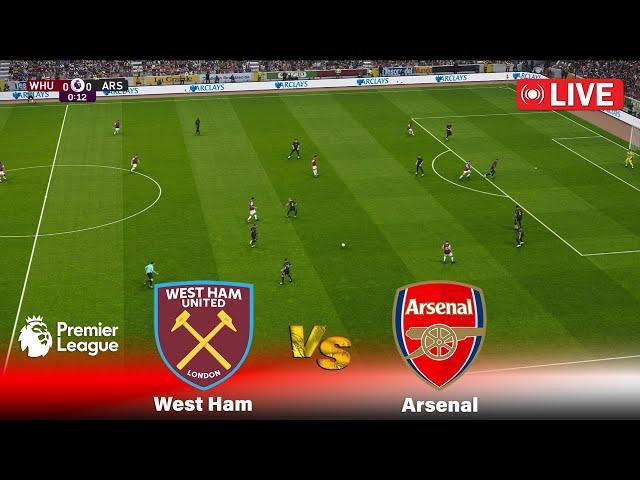 LIVE : West Ham United vs Arsenal | Premier League 24/25 | Full Match Now | PES Game Simulation