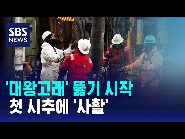 '대왕고래' 뚫기 시작…첫 시추에 '사활' / SBS