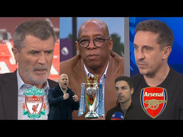 Roy Keane Ian Wright & Gary Neville Reaction: Liverpool Premier League Champions Arteta Interview