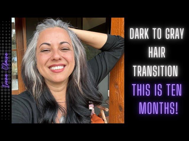 Gray Hair Transition - BLACK TO GREY HAIR: Tips & Products for Your Journey!!!   #greyhair #proage