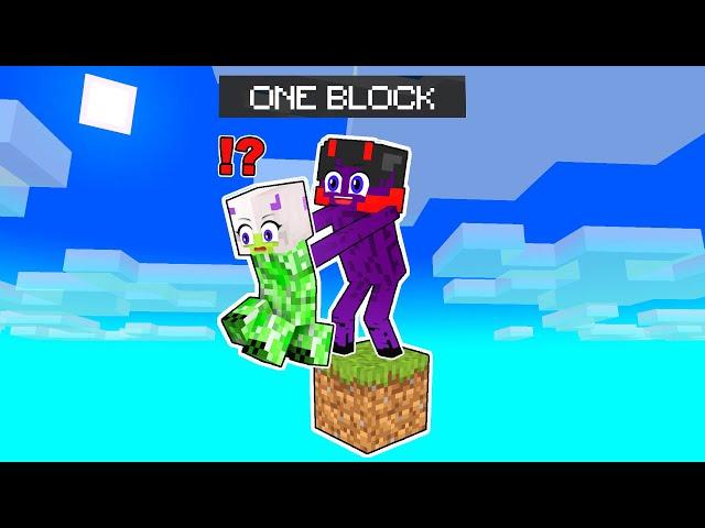 Minecraft But We're MOBS on ONE BLOCK!