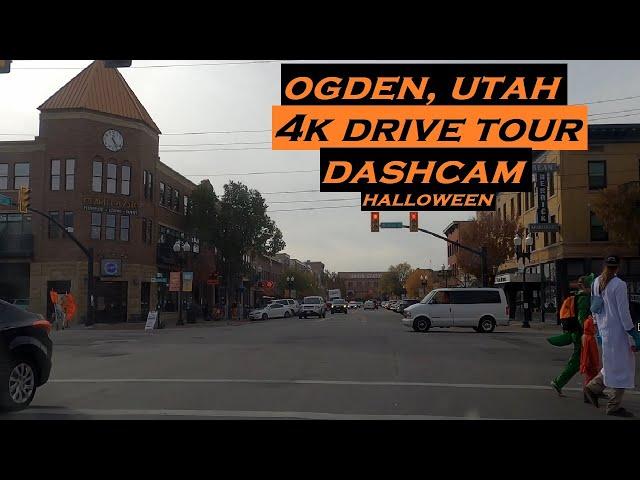 Ogden, Utah | 4k Driving Tour | Dashcam | Halloween + Weber State