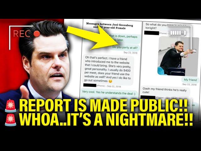 Gaetz Gets INSTANT KARMA as Report IS FINALLY RELEASED