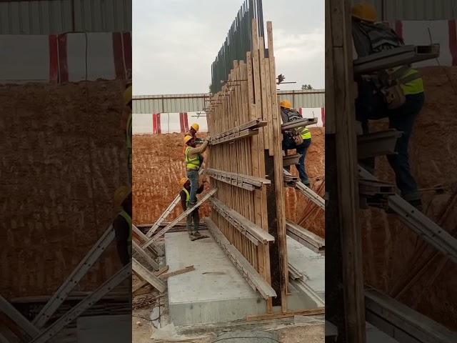 Firewall Shuttering - Formwork - substation construction site - Mr Civil Engineer