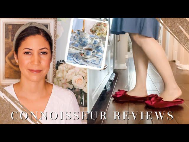 Chic Slippers, Victoria Mag Tea Set, Top-Knot Headbands, Engagement Rings | CONNOISSEUR REVIEWS