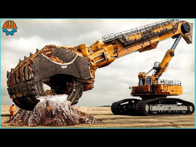 101 Incredible POWERFUL Fastest Big Stump Removal Excavator