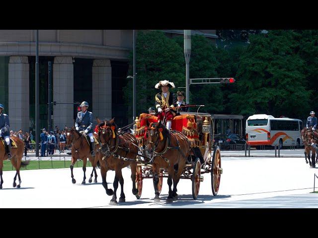 TOKYO: Carriage Procession for Presentation of Credentials - Costa Rica & South Sudan | Japan 4K HDR