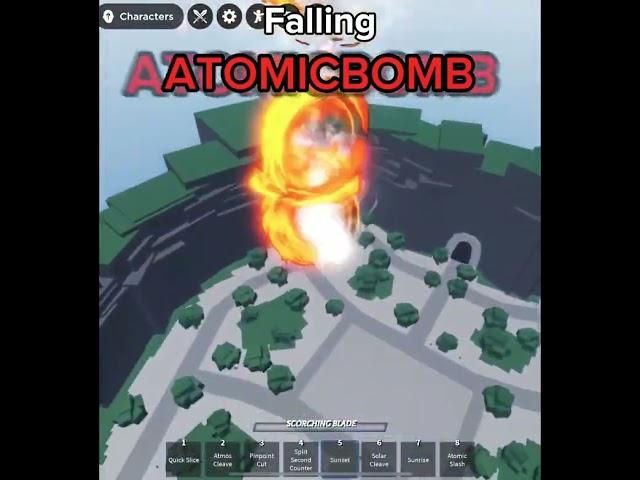 Domain expansion  ATOMIC BOMB ️️ || The Strongest Battlegrounds