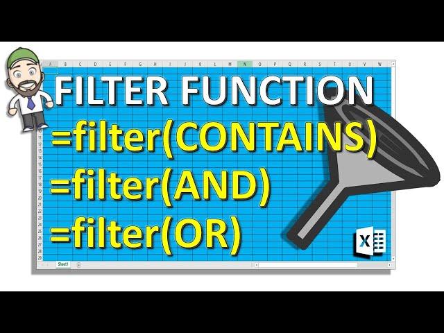 NEW - EXCEL FILTER Function - Everything you need to know