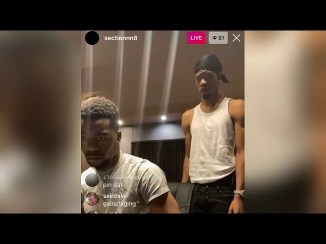 Section8 Chichi Cooking Up Beats For Lil Baby Upcoming Project In Studio Instagram Live | IG LIVE TV