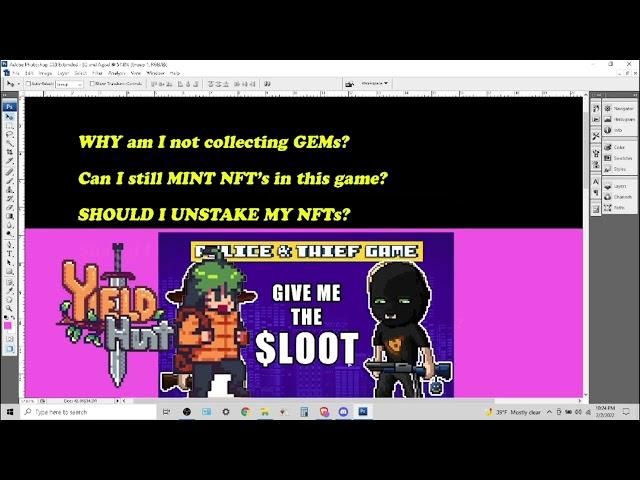 Yield Hunt NFT / Police & Thief games Tiny Q&A and Ideas