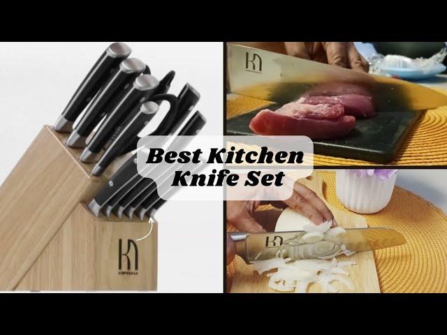 Best Kitchen Knife Set | Knife Saga 15 Pcs Kitchen Knife Set Review