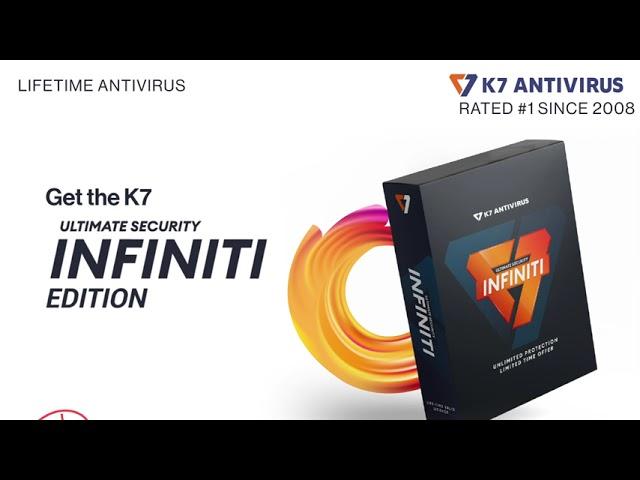 K7 Infiniti - #Antivirus With Lifetime Validity | No Renewals Ever | Protects upto 5 Devices