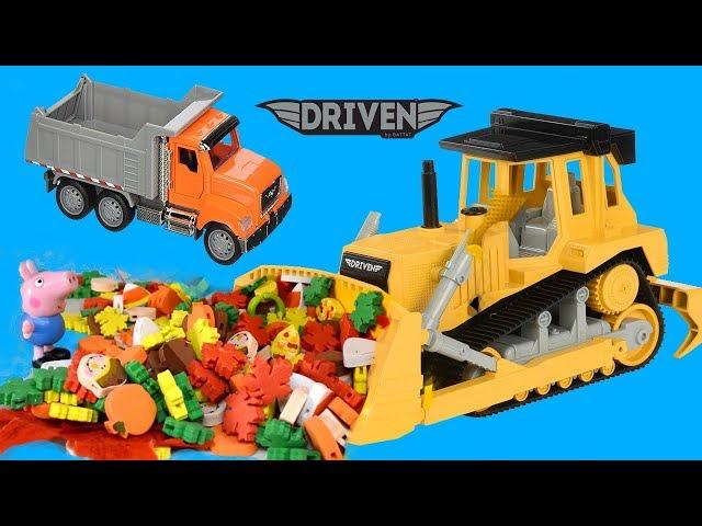 Driven By Battat Toys, Peppa Pig Halloween Hunt, Battat Truck,  Battat Bulldozer, Battat Surprises