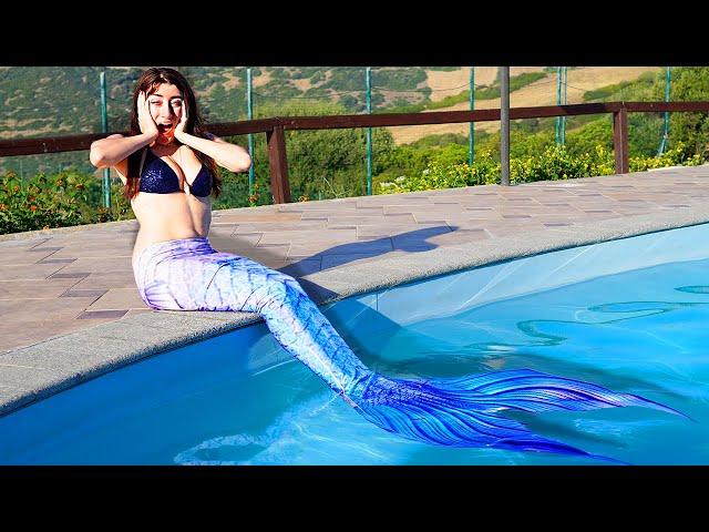 BECOMING A MERMAID FOR 24 HOURS!! ENGLISH SUBTITLES