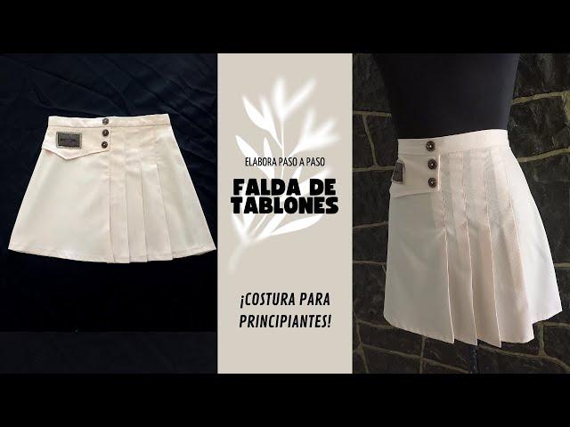 Cómo hacer mini falda irregular con tablones a tu medida? para principiantes, patronaje y confección