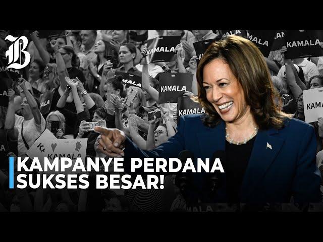 Kampanye Perdana, Kamala Harris Langsung Sindir Trump