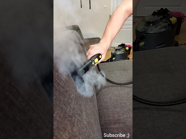 #shorts How to deep clean dirty sofa at home II Satisfying sofa clean vacuum and steam