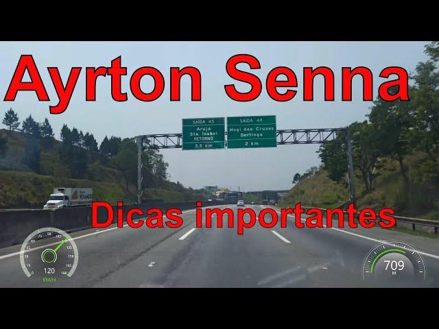 Rodovia Ayrton Senna ( Dicas importantes da estrada) SP 070 Com telemetria em 4k