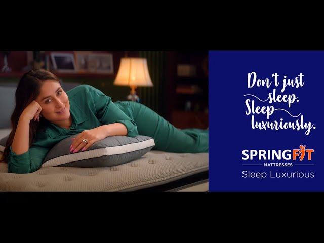 Elegant and comfortable Springfit Mattresses for luxurious sleep #SleepLuxuriously by Kareena Kapoor