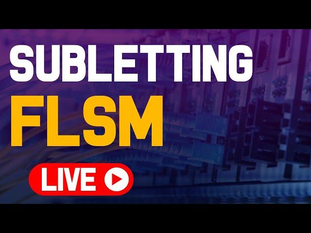 Subnetting FLSM | Live