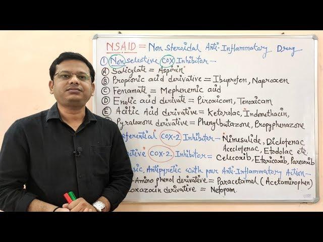 Non Steroidal Anti-inflammatory Drugs | NSAIDs (Part-01) | Introduction and Classification of NSAIDs