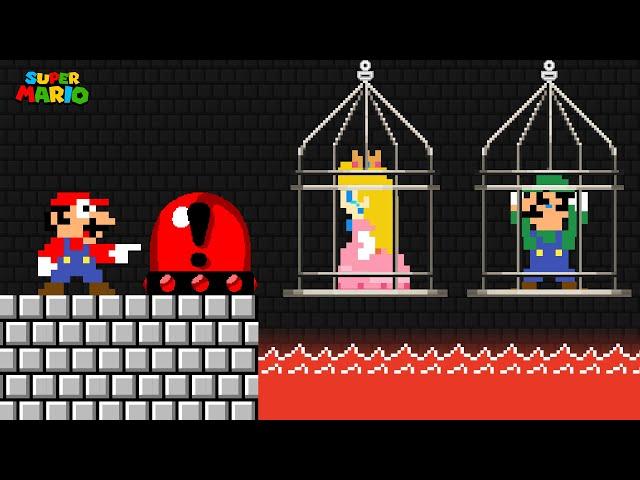 Mario wants to rescue Peach and Luigi in New Super Mario Bros.Wii?